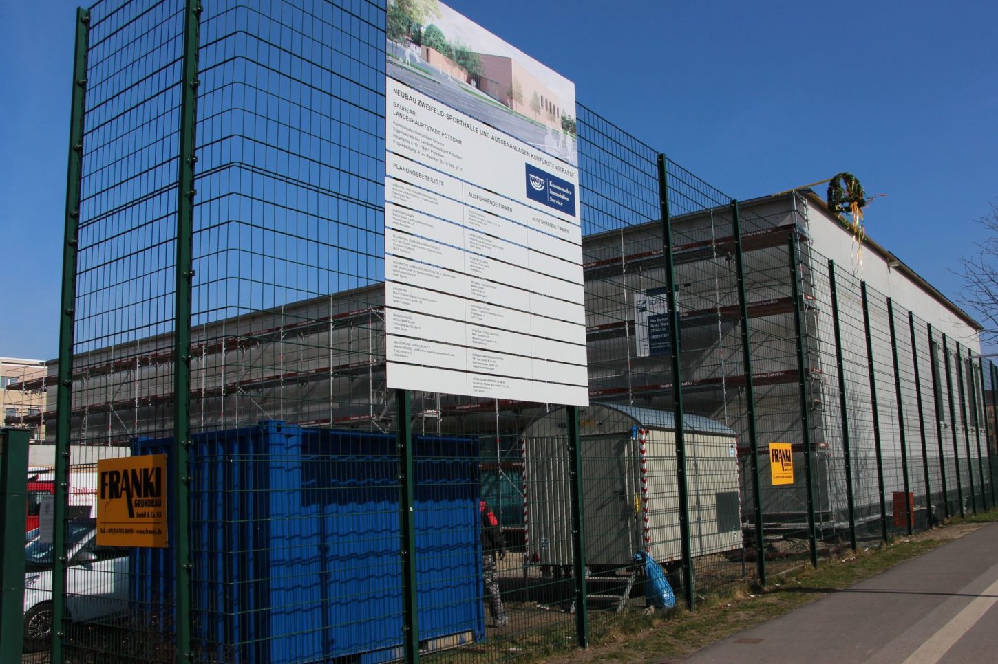 Richtfest Sporthalle Kurfürstenstraße